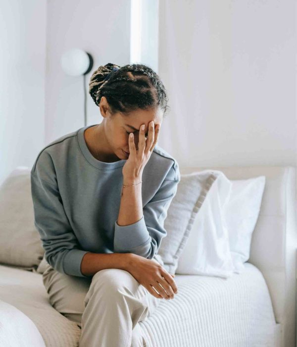 Femme stressé