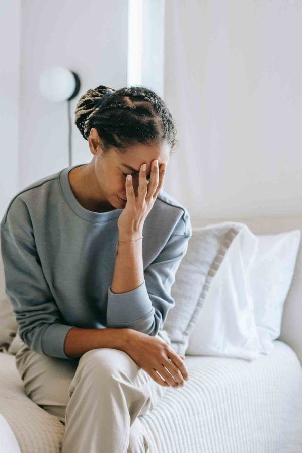 Femme stressé